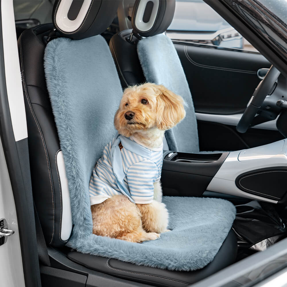 Capa de assento de carro universal de pelúcia quente para cachorro humano