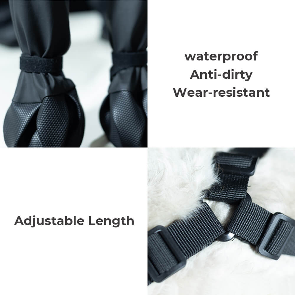 Waterproof Anti-Slip Dog Boot Leggings - Portable Durable and Dirt-proof