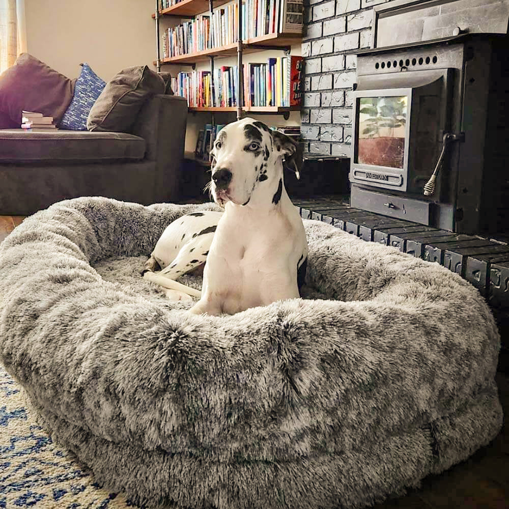Luxury Super Large Sleep Deeper Oval Bed Human Dog Bed